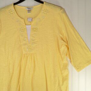 CJ Banks, Lite Yellow Top 2X